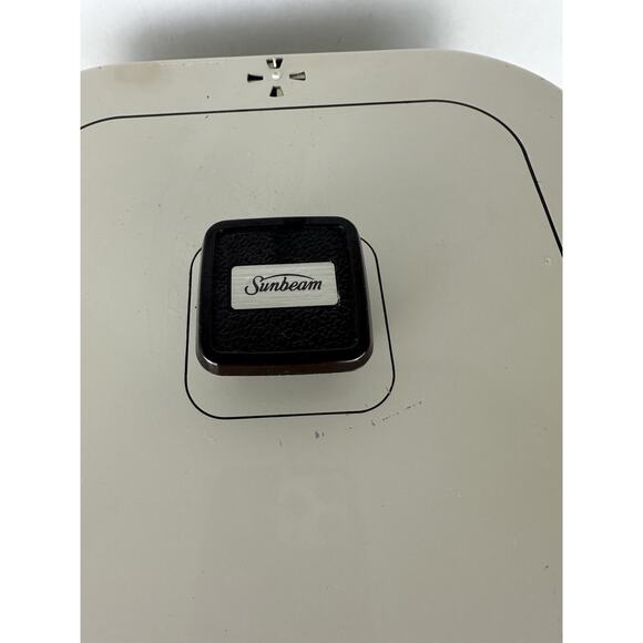 VTG Sunbeam 12"x12" Frypan Electric Skillet Cooker 80s Almond Works Retro - Picture 2 of 6